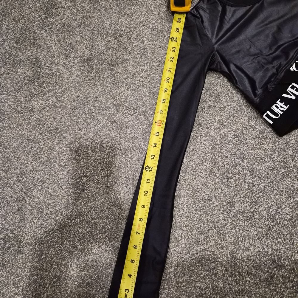 Versace Jeans Collection Black Logo-Waist Cropped Long Sleeve Top - Picture 12 of 12